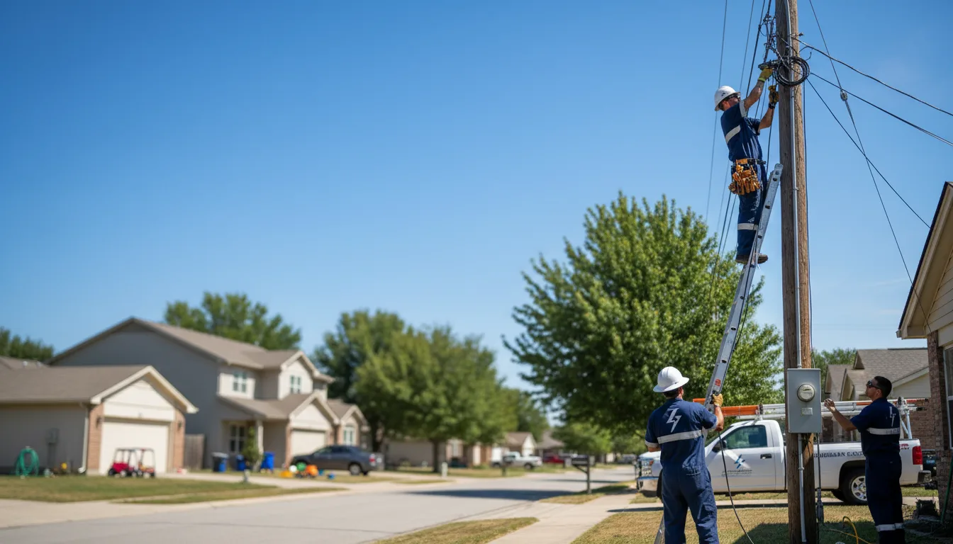 Residential electrician providing installation services in Bennett, CO